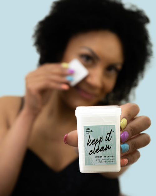 professional lash adhesive cleaning wipes