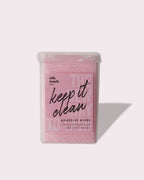 pink lint free adhesive wipes for lash glue